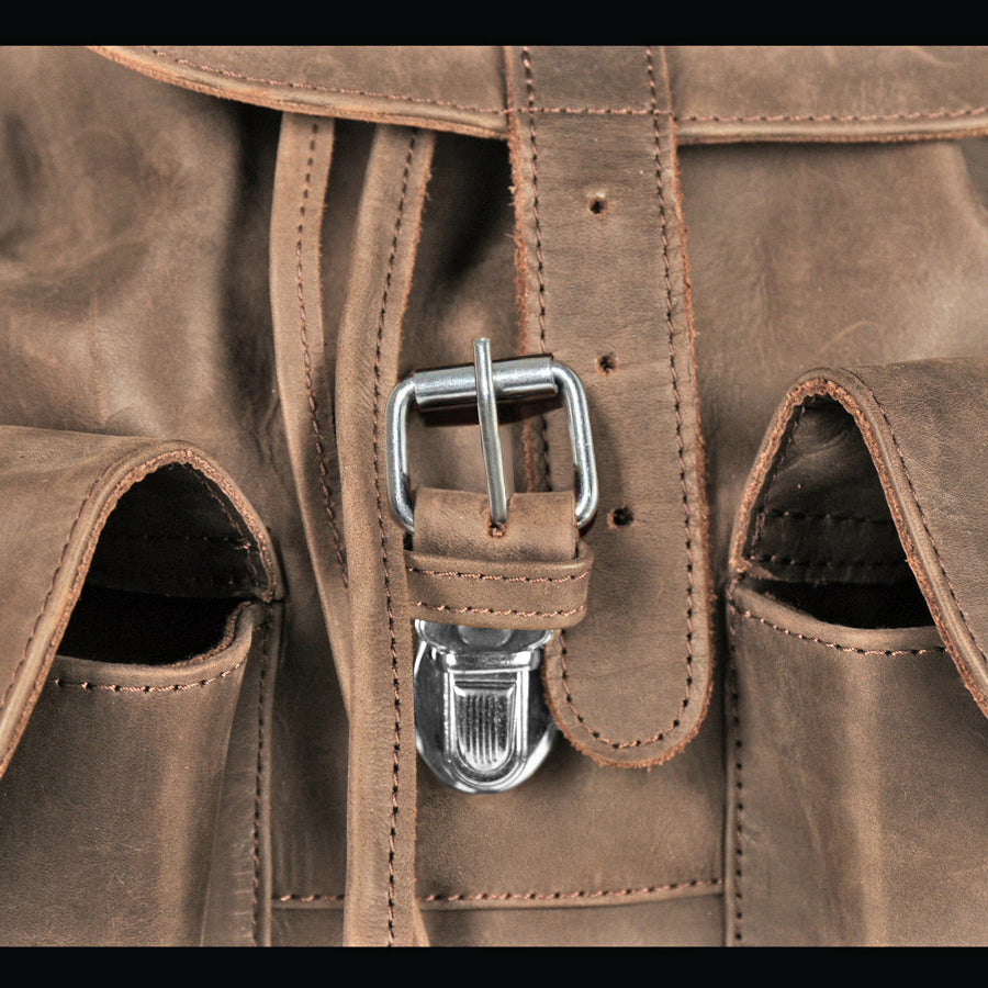 Genial Leather Backpack