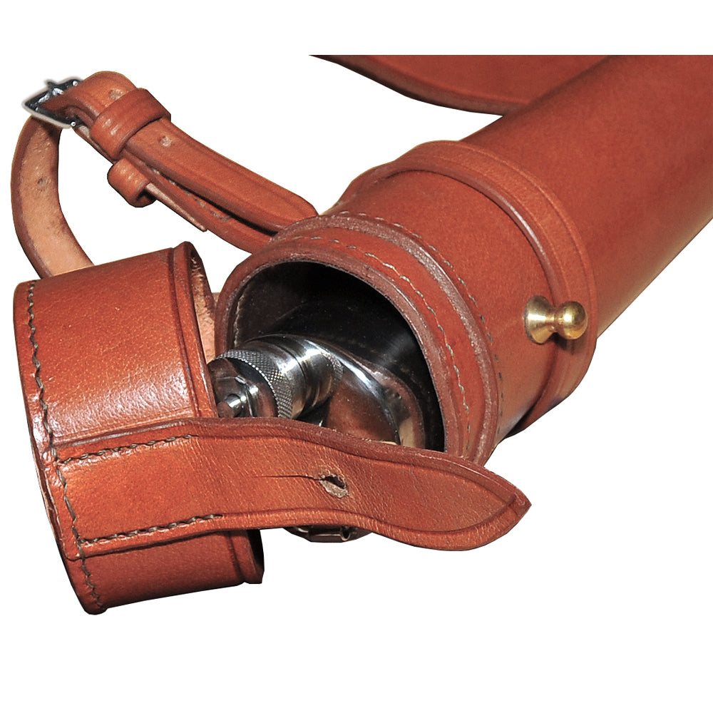 Saddle Hip Steel Flask with Leather Case