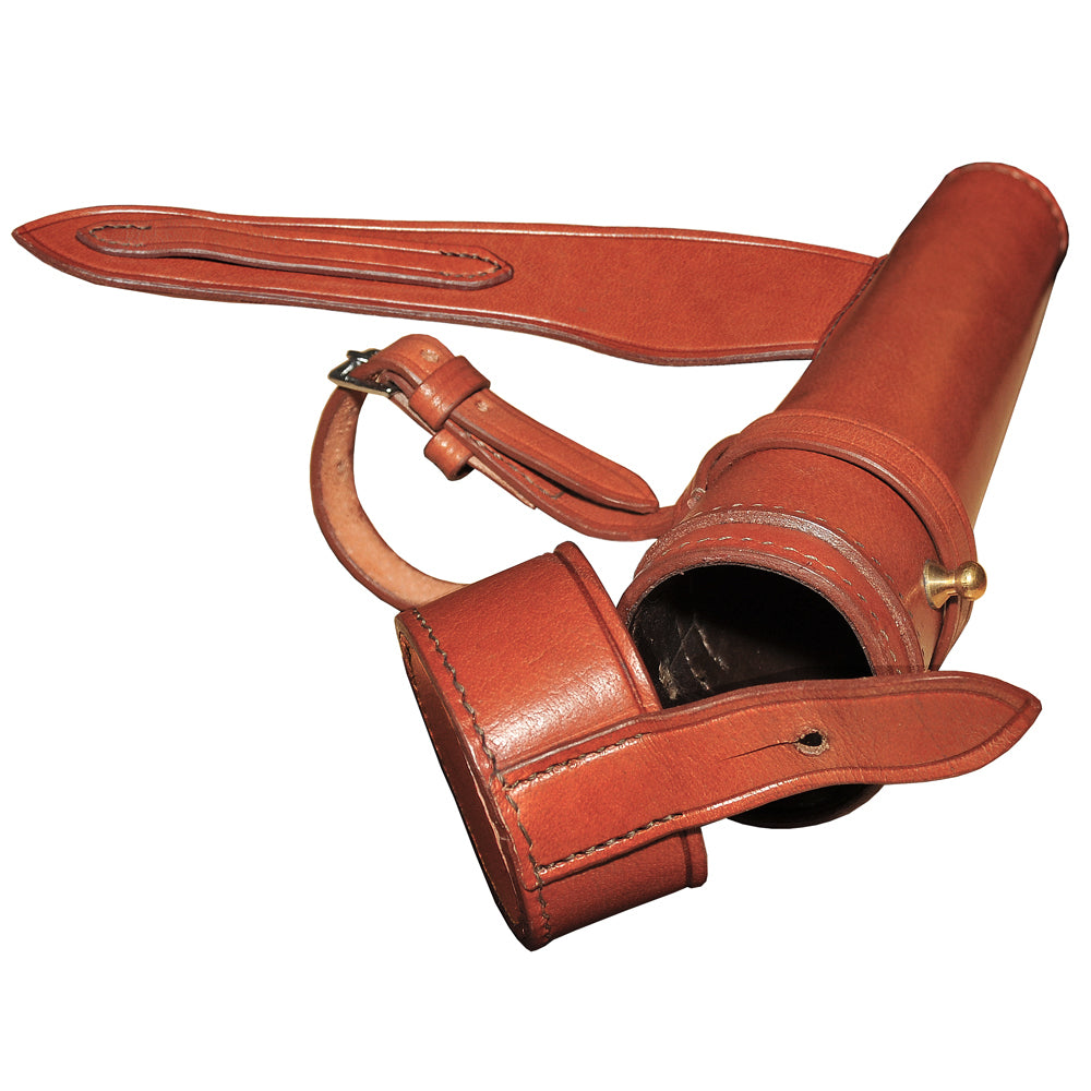 Saddle Hip Steel Flask with Leather Case