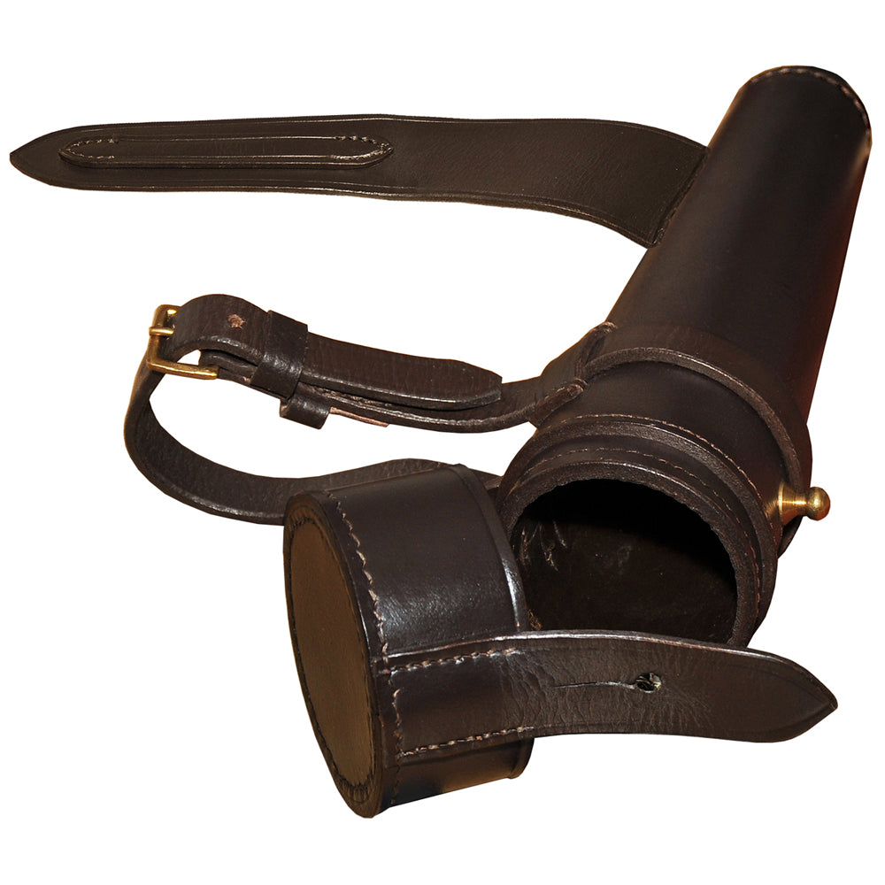 Saddle Hip Steel Flask with Leather Case