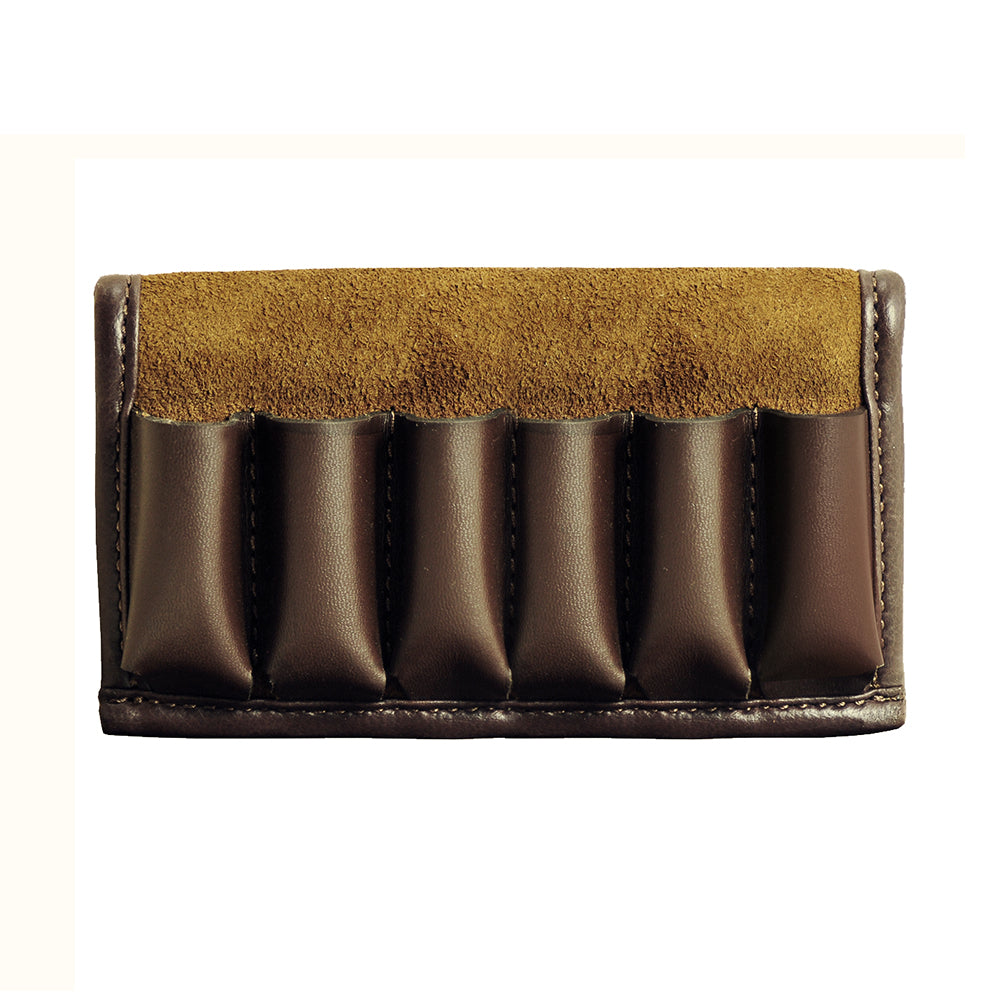 Classic Leather 6 Cartridge Belt Pouch-Wallet 12G