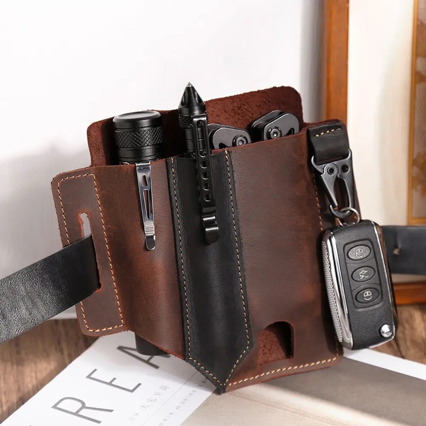 Brio Leather EDC Multitool Holster