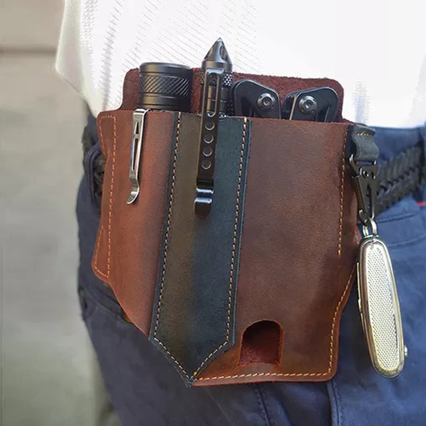 Brio Leather EDC Multitool Holster