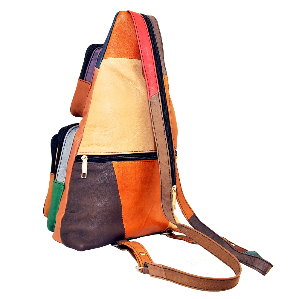 Fusion Leather Multi-Color Backpack