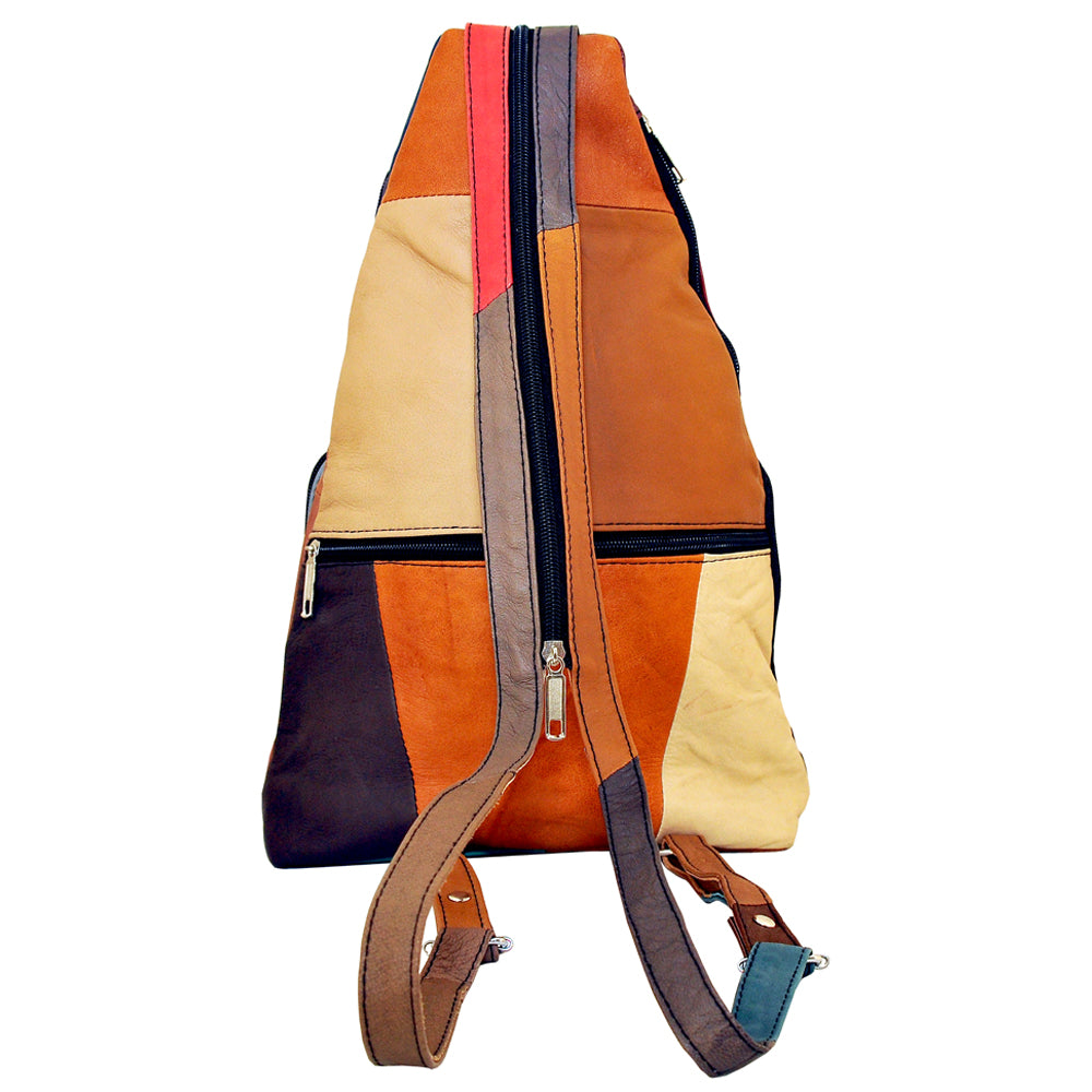 Fusion Leather Multi-Color Backpack