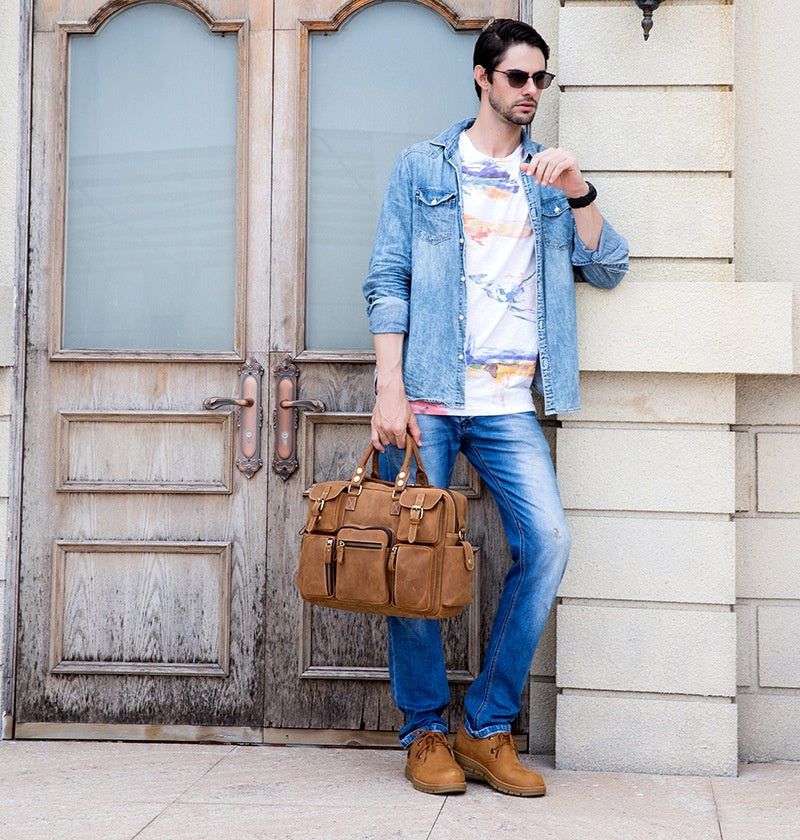 Triumph Leather Briefcase