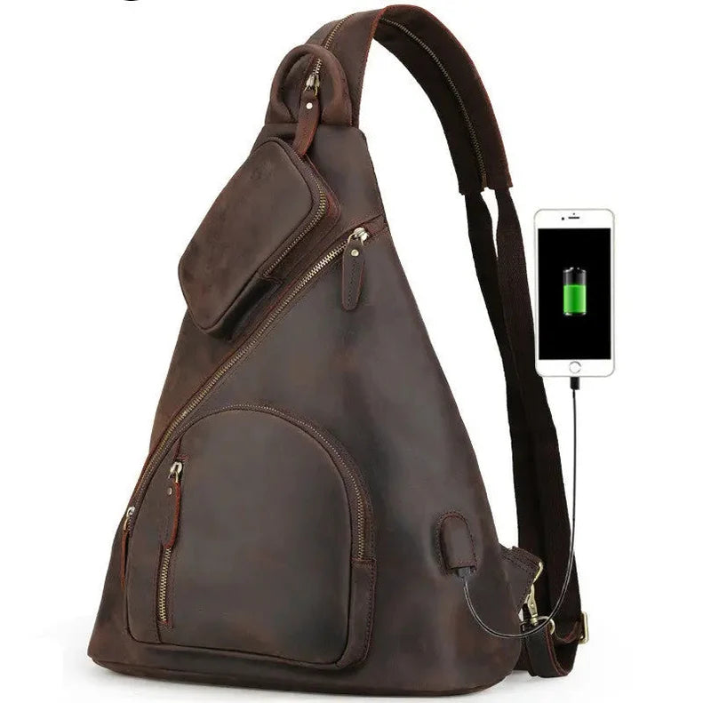 Studio Sling Leather Backpack