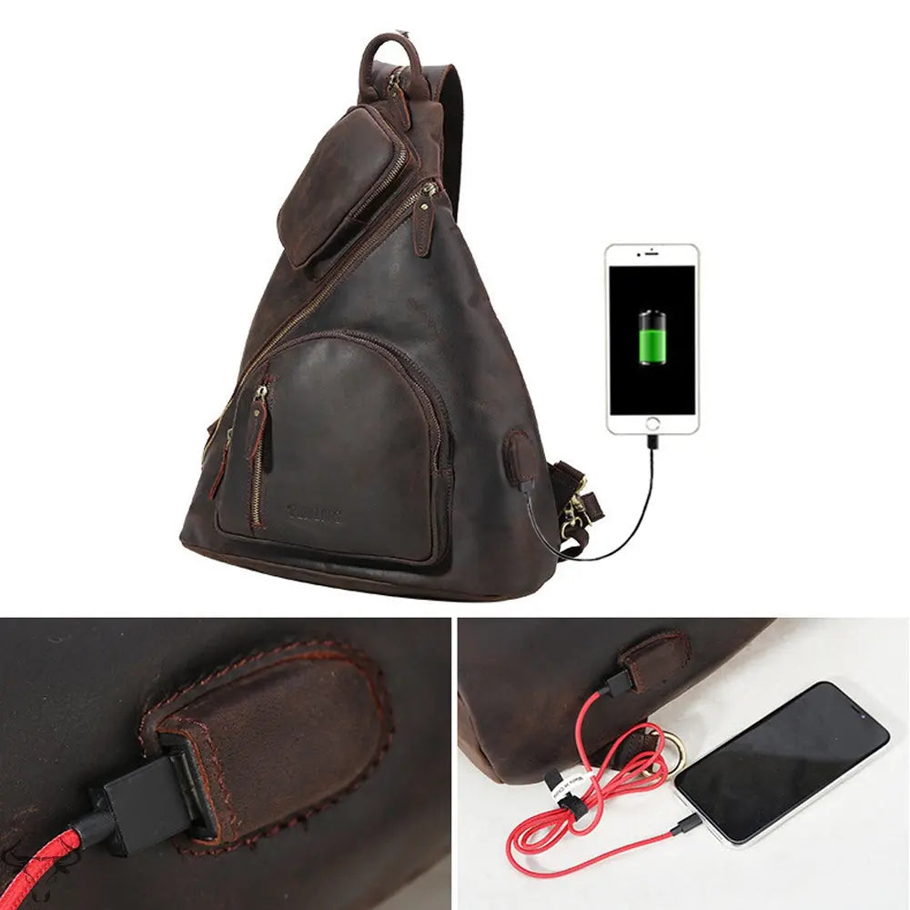 Studio Sling Leather Backpack