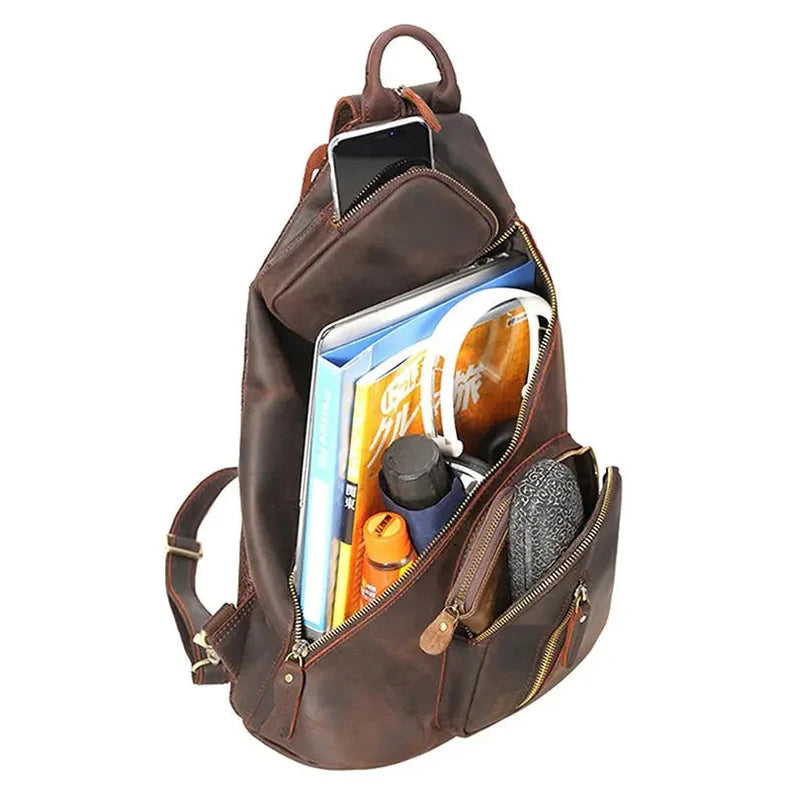 Studio Sling Leather Backpack
