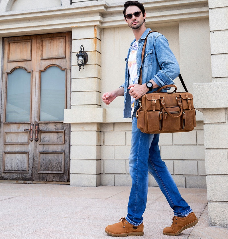Triumph Leather Briefcase