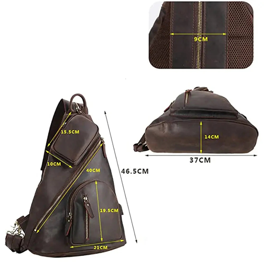 Studio Sling Leather Backpack