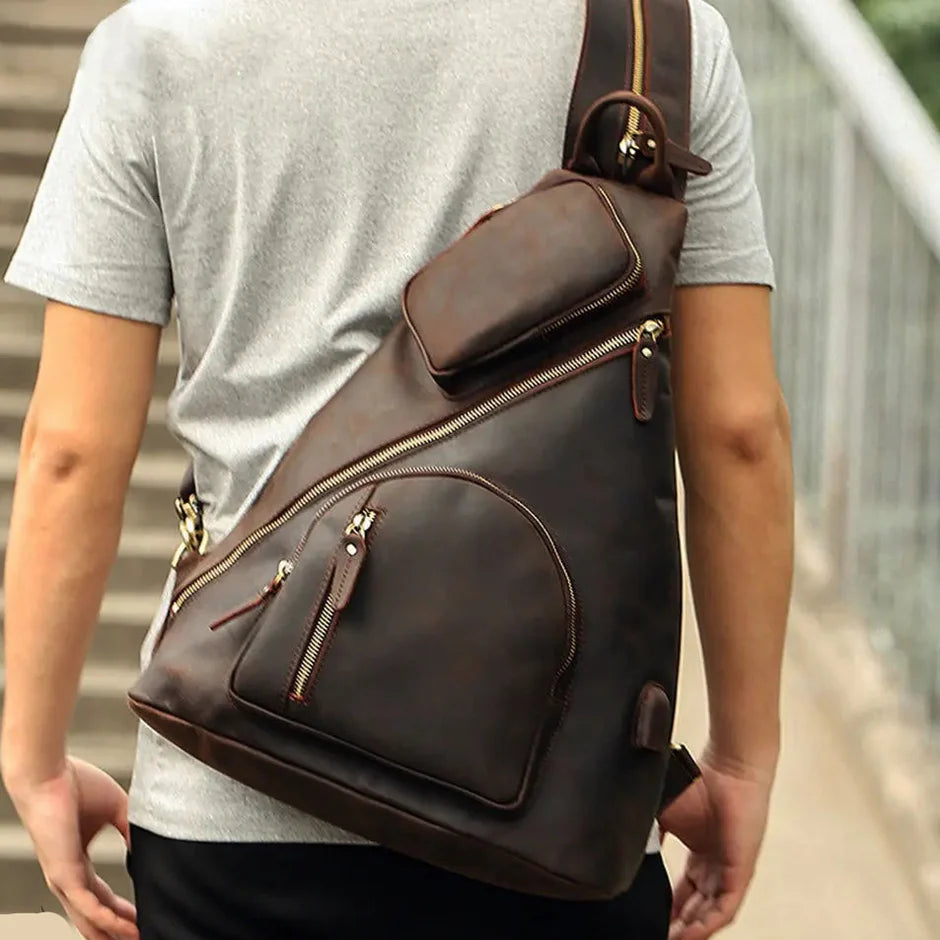 Studio Sling Leather Backpack
