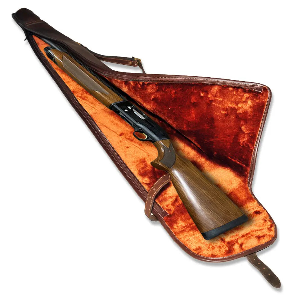 Dynamic Shotgun Slip Cowhide Leather 52" Vintage Dark Brown - John Freya
