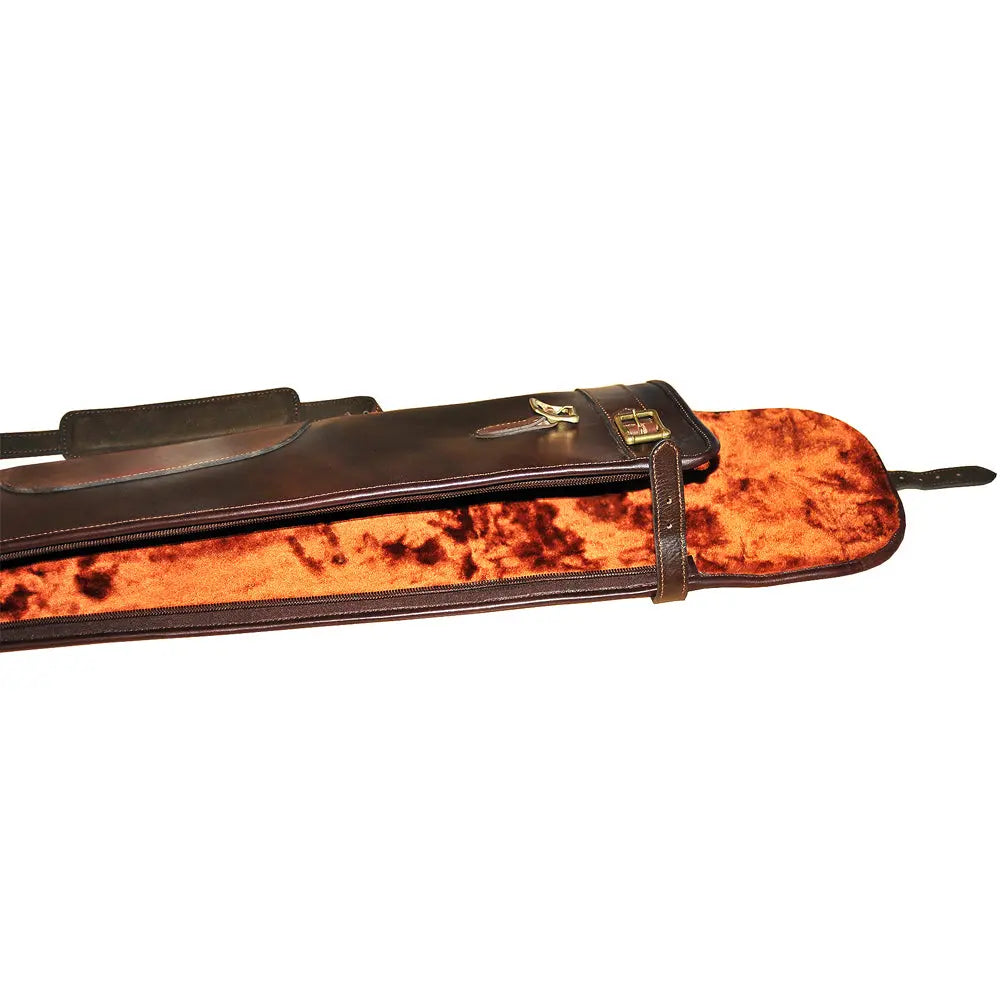 Dynamic Shotgun Slip Cowhide Leather 52" Vintage Dark Brown - John Freya