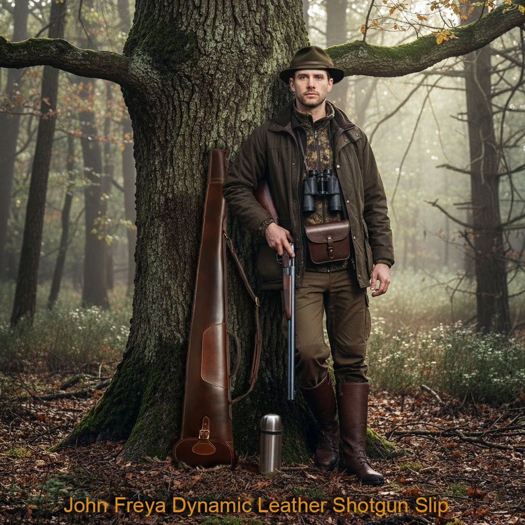 Dynamic Leather Shotgun Slip Vintage Dark Brown John Freya