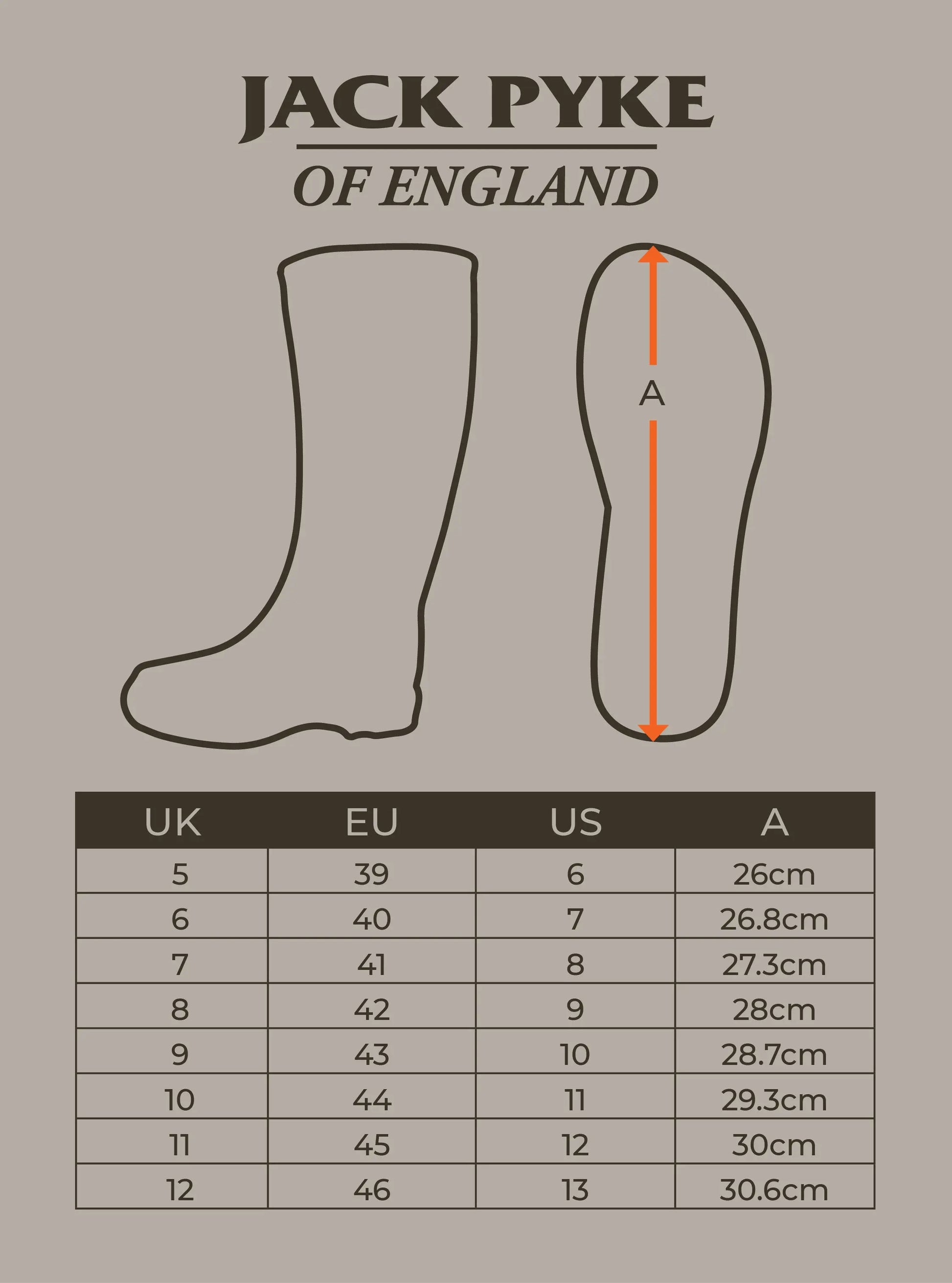 JACK PYKE Ashcombe Zipped Wellington Boot JACK PYKE