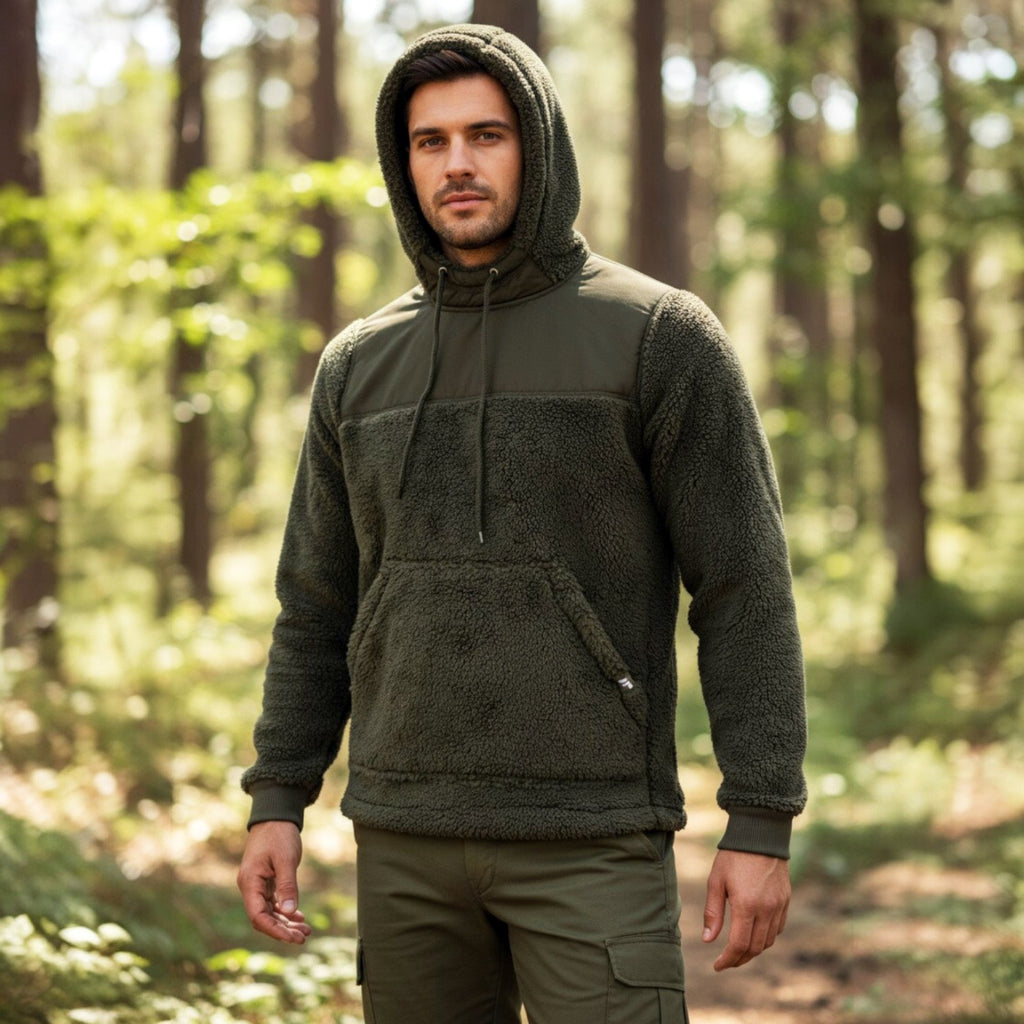 Jack Pyke Sherpa Fleece Hoodie Gen 2 Dark Olive Jack Pyke