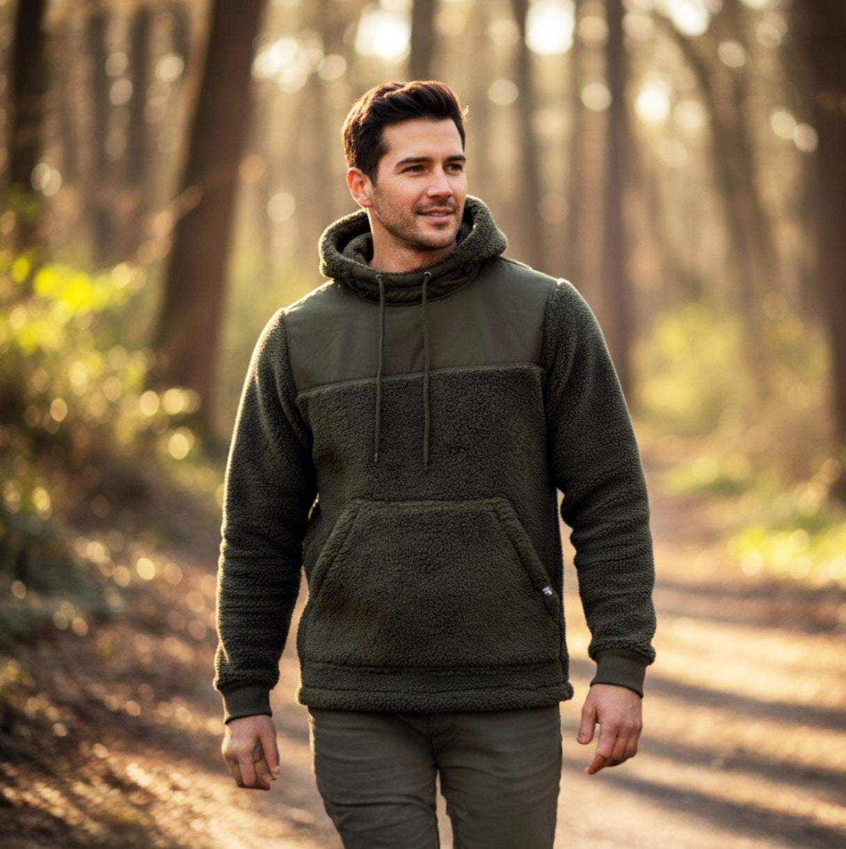 Jack Pyke Sherpa Fleece Hoodie Gen 2 Dark Olive Jack Pyke