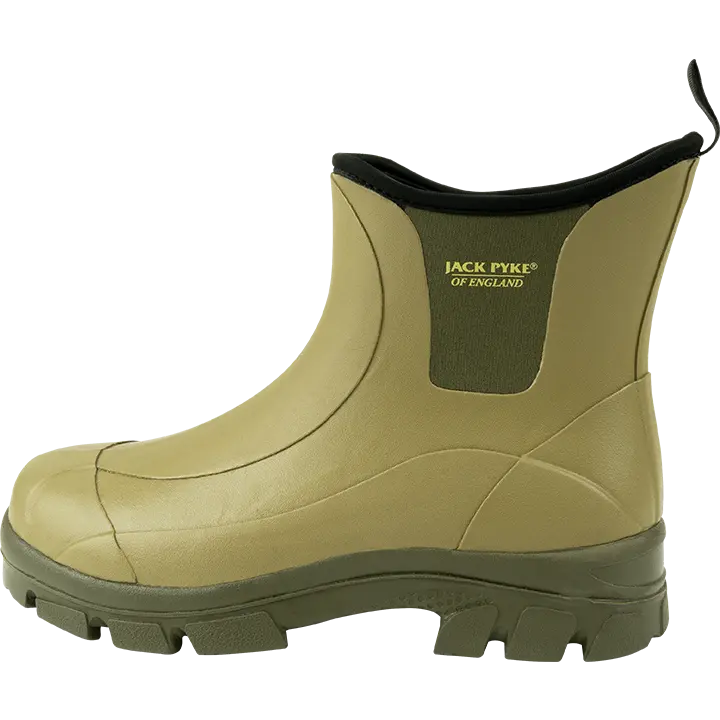 Jack Pyke Ankle Wellington Rubber Boots Wellie Waterproof Green Jack Pyke