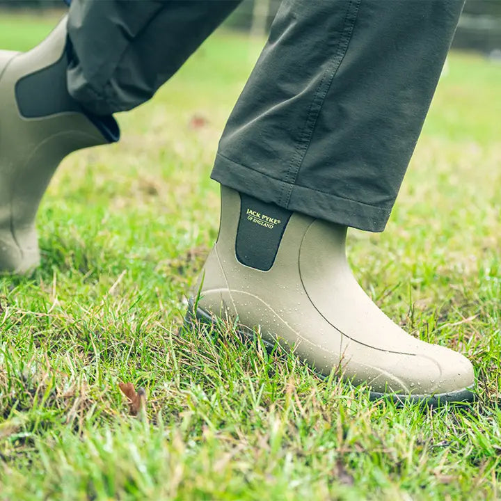 Jack Pyke Ankle Wellington Rubber Boots Wellie Waterproof Green Jack Pyke
