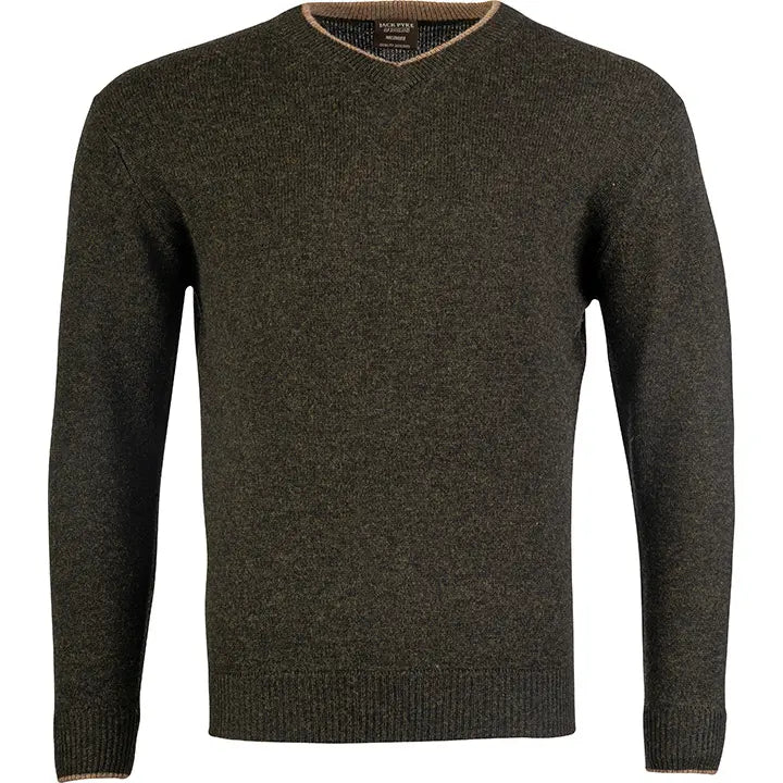 Jack Pyke Ashcombe 100% Lambswool Long Sleeve V-Neck Jumper Pullover Jack Pyke