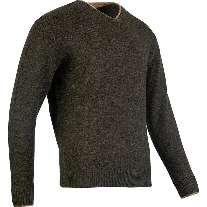 Jack Pyke Ashcombe 100% Lambswool Long Sleeve V-Neck Jumper Pullover Jack Pyke