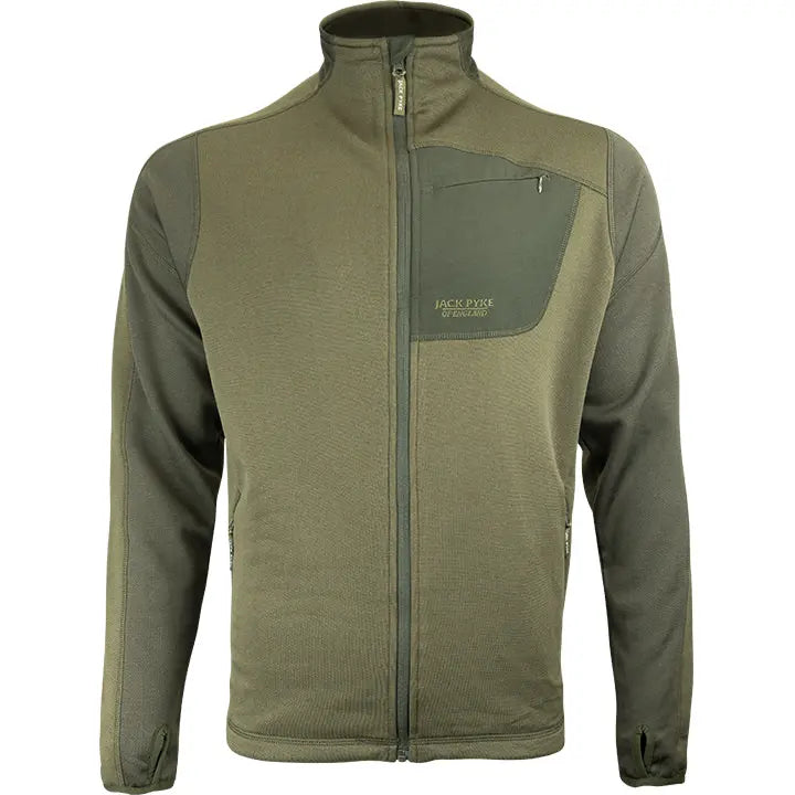 Jack Pyke Ashcombe Technical Fleece Jacket Green Jack Pyke
