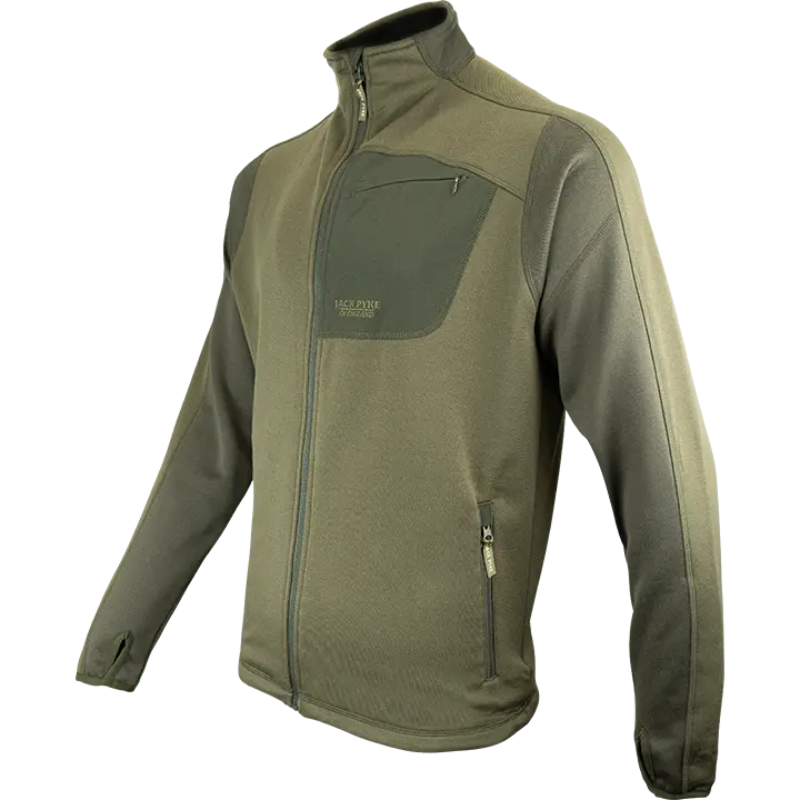Jack Pyke Ashcombe Technical Fleece Jacket Green Jack Pyke
