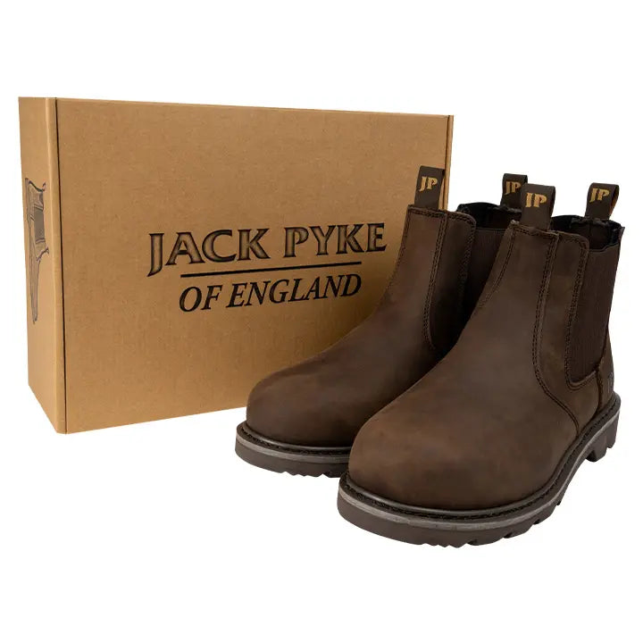 Jack Pyke Safety Dealer Boots Toe Capped Brown Jack Pyke