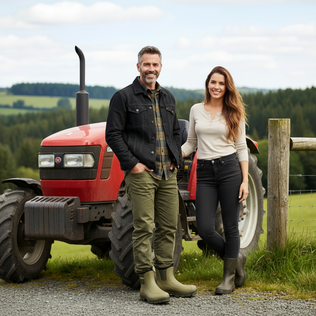 Jack Pyke Ankle Wellington Rubber Boots Wellie Waterproof Green Jack Pyke