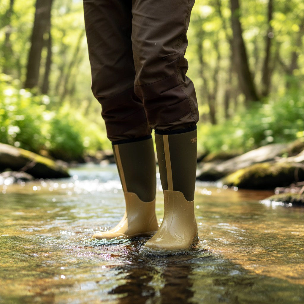 Jack Pyke Ashcombe Neoprene Wellington Boots Waterproof Green Jack Pyke