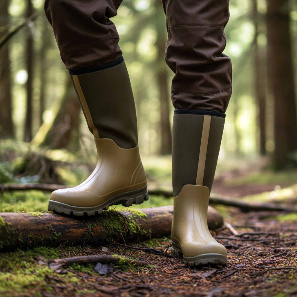 Jack Pyke Ashcombe Neoprene Wellington Boots Waterproof Green Jack Pyke