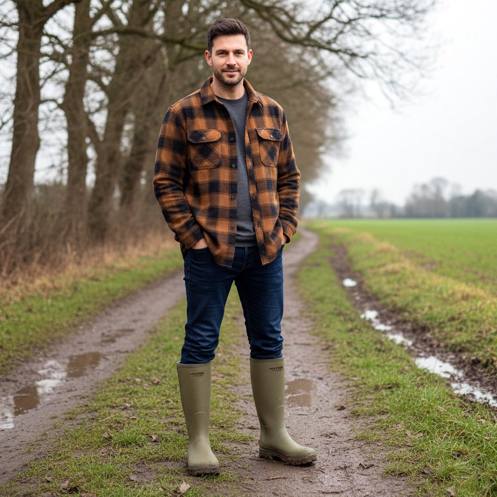 Jack Pyke Ashcombe Zipped Wellington Boot Waterproof Jack Pyke