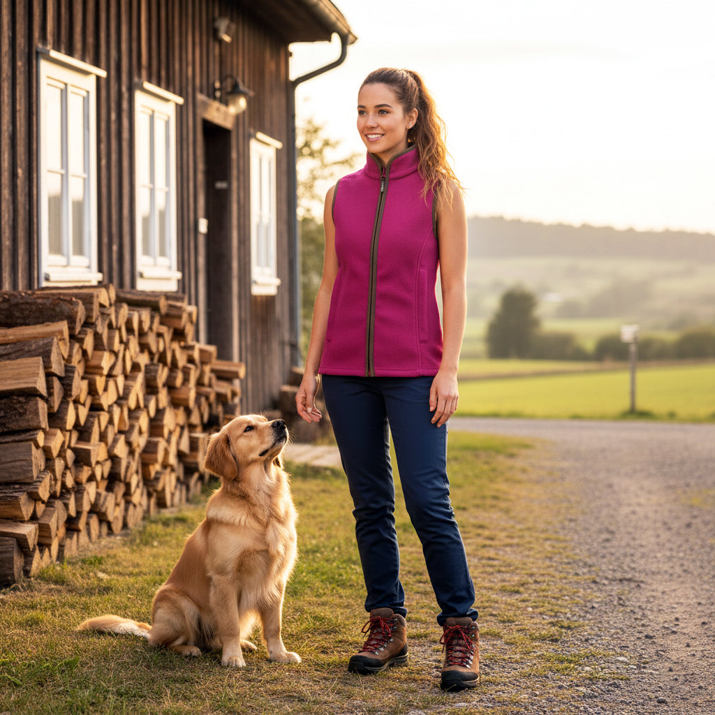 Jack Pyke Ladies Countryman Fleece Gilet Roselle Jack Pyke