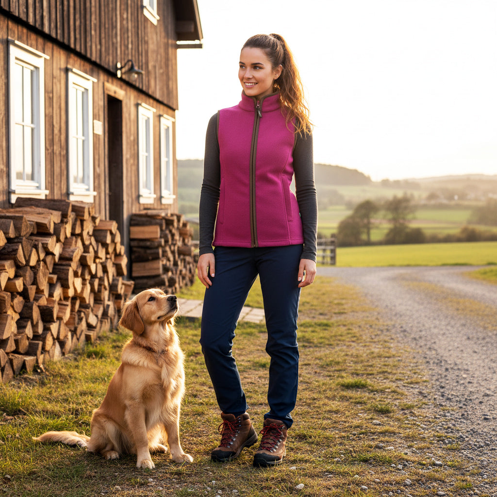 Jack Pyke Ladies Countryman Fleece Gilet Roselle Jack Pyke