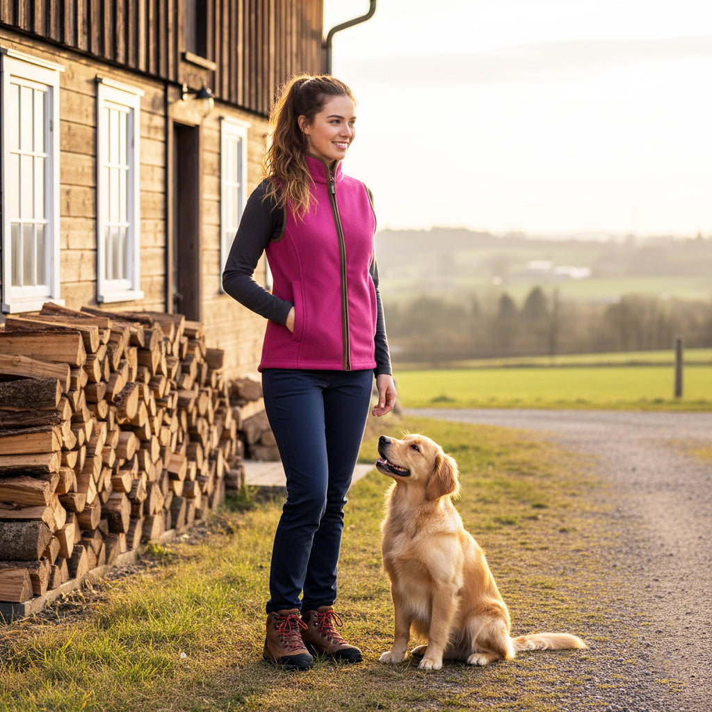 Jack Pyke Ladies Countryman Fleece Gilet Roselle Jack Pyke