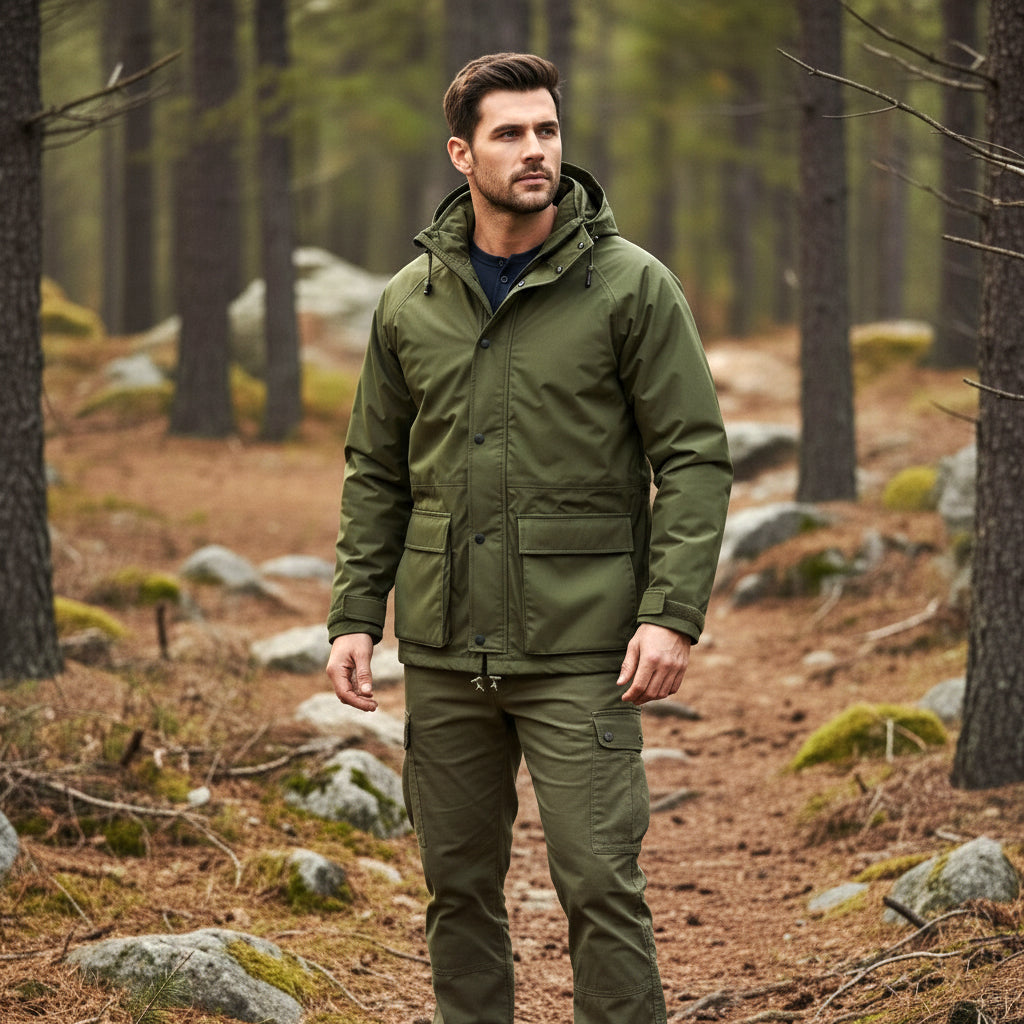 Jack Pyke Rannock Waterproof Hunting Jacket Green Jack Pyke