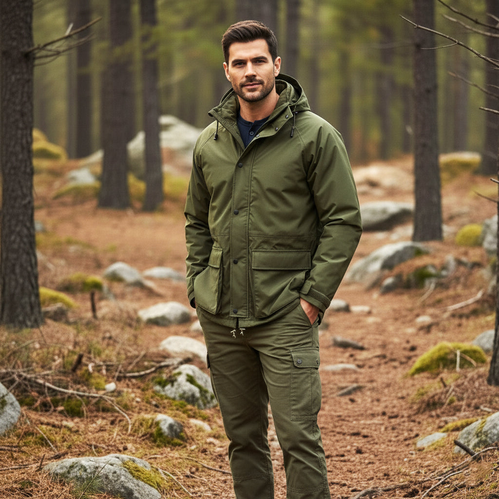 Jack Pyke Rannock Waterproof Hunting Jacket Green Jack Pyke
