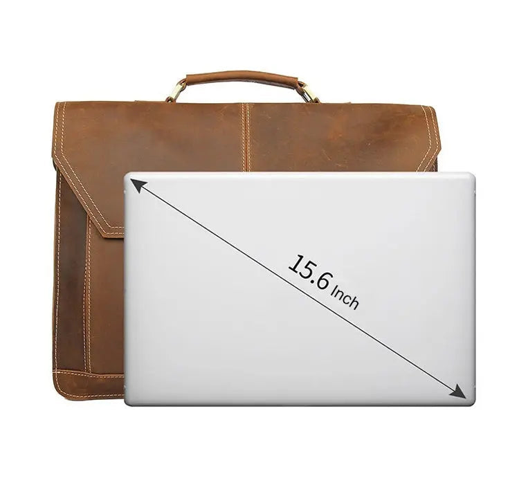 Genial Leather Briefcase John Freya