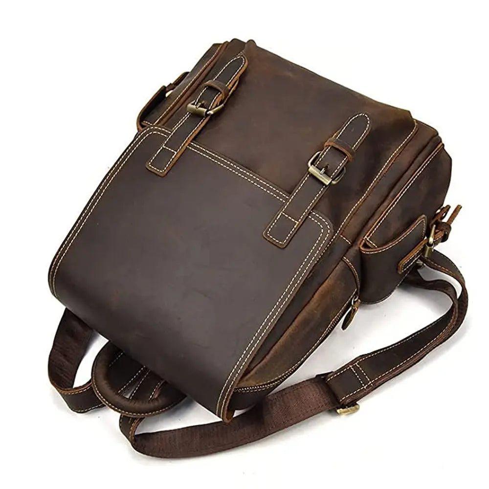 Elation Retro Leather Backpack John Freya