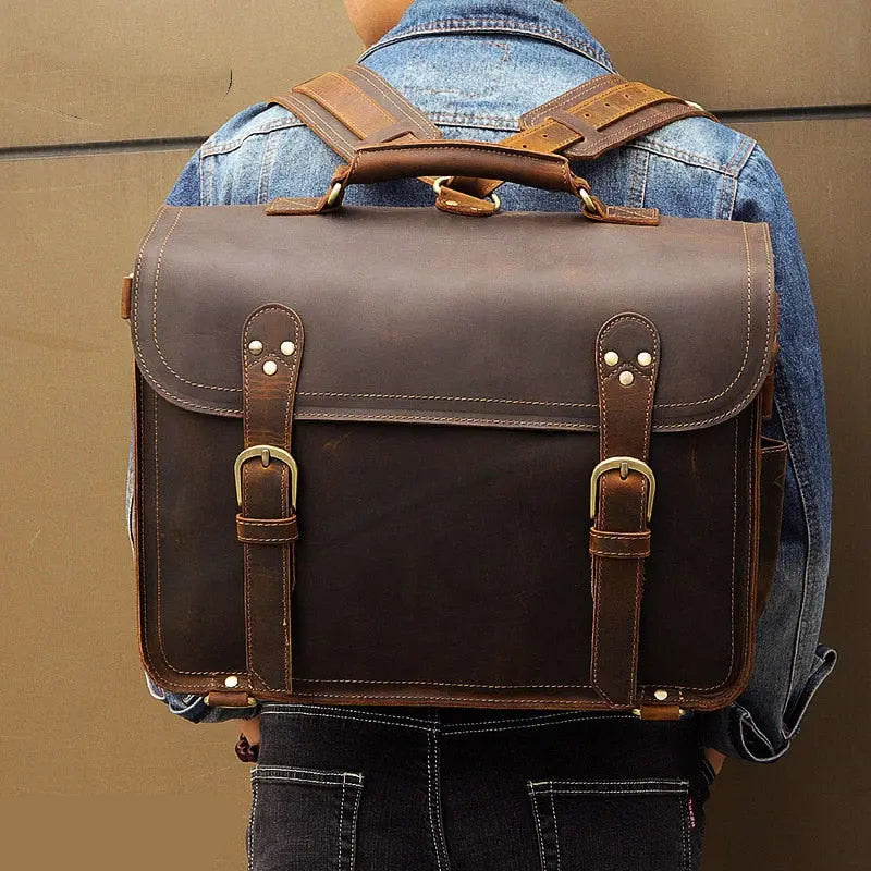 Transcend Leather Briefcase John Freya