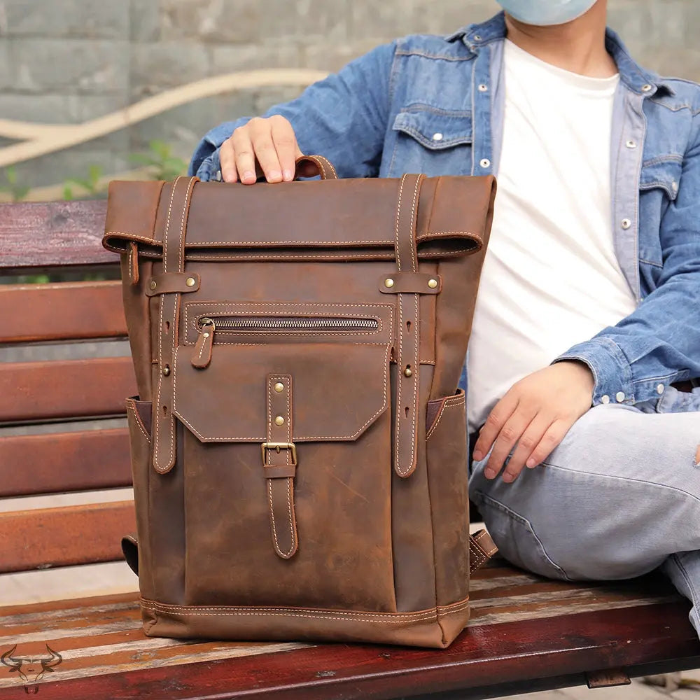 Transcend Leather Backpack John Freya