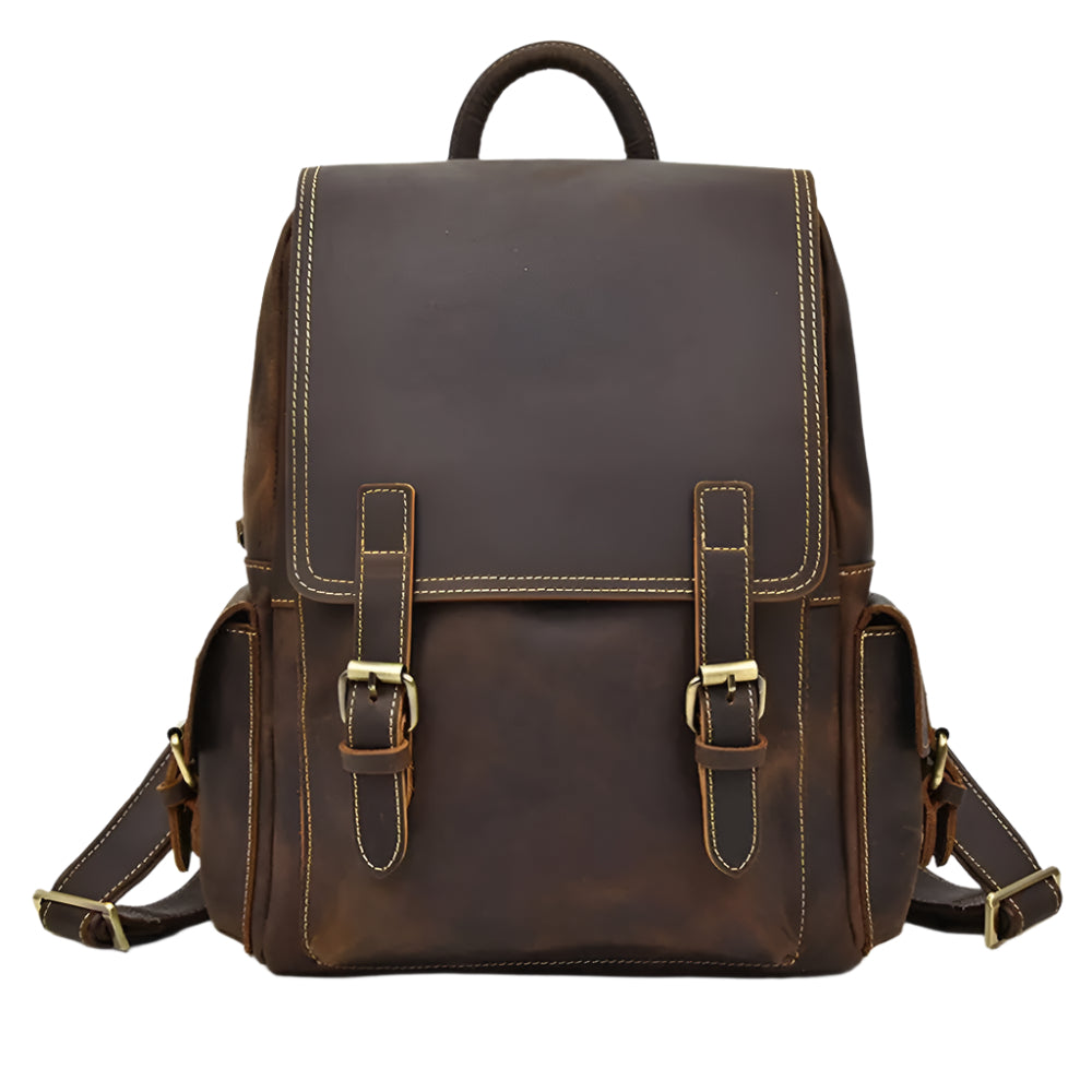 Elation Retro Leather Backpack John Freya