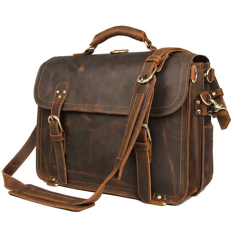 Transcend Leather Briefcase John Freya
