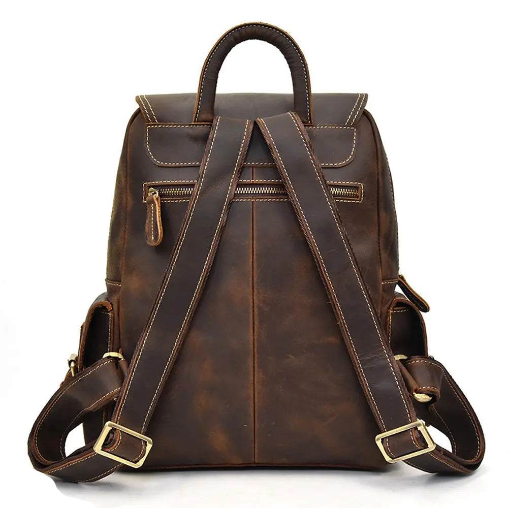 Elation Retro Leather Backpack John Freya