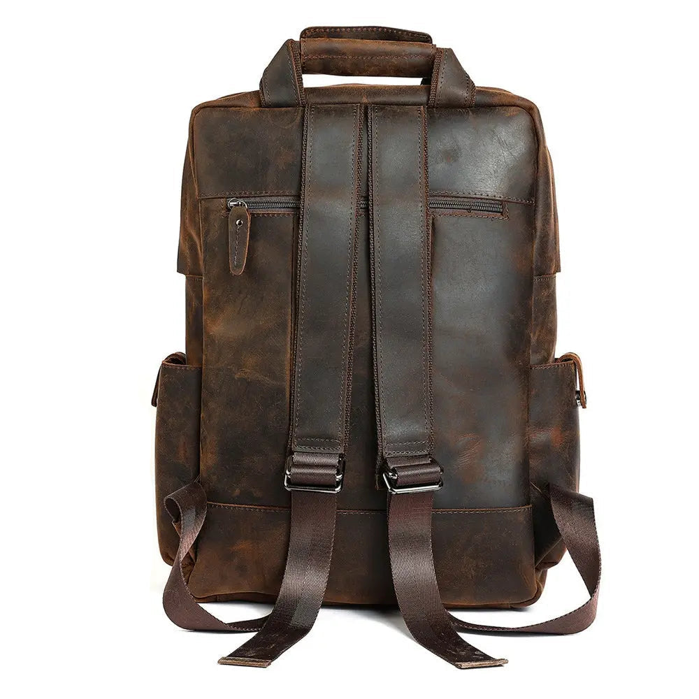 Triumph Retro Large Leather Backpack John Freya