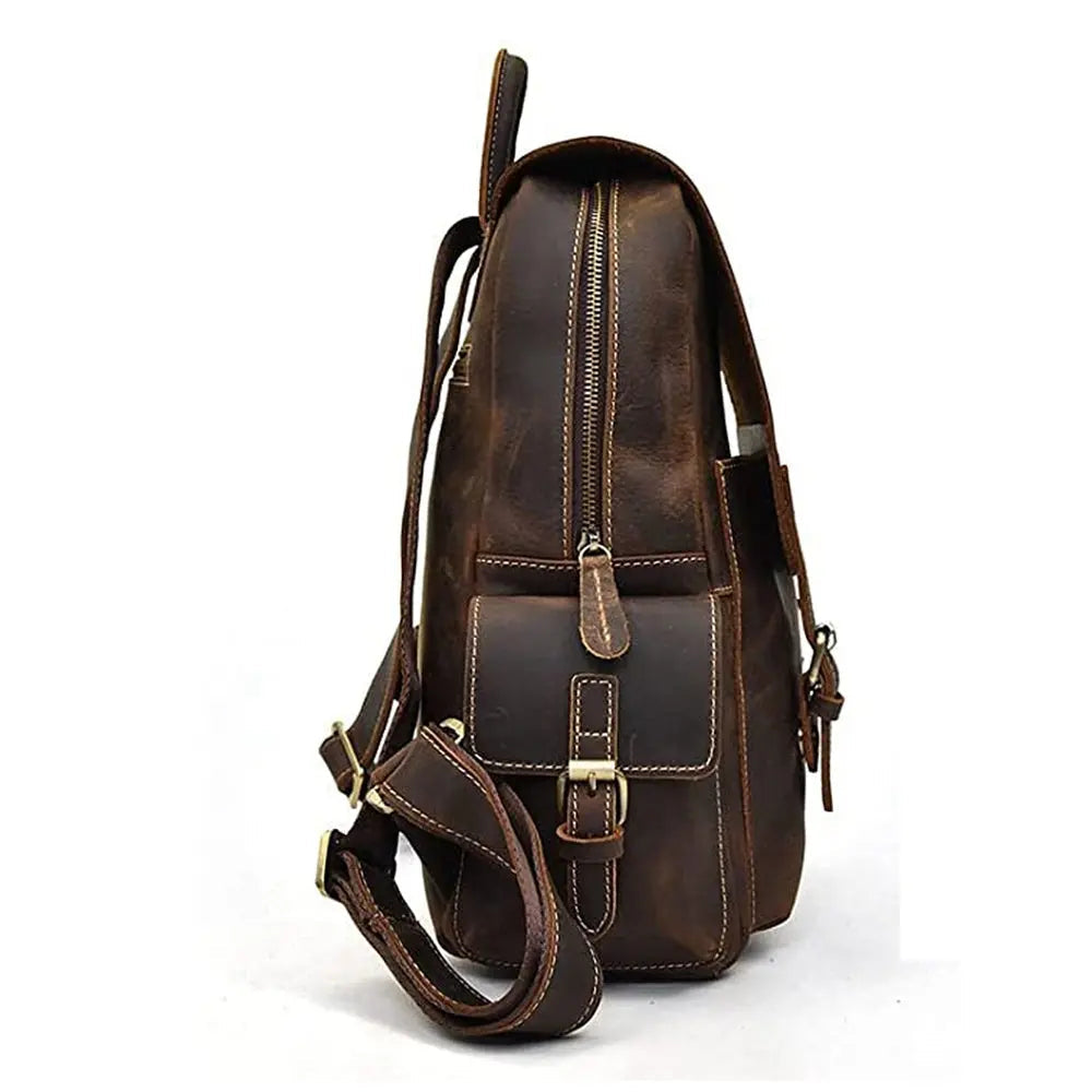 Elation Retro Leather Backpack John Freya