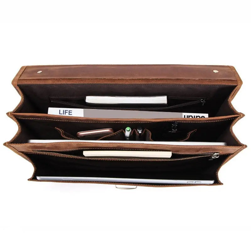 Venice Leather Briefcase John Freya