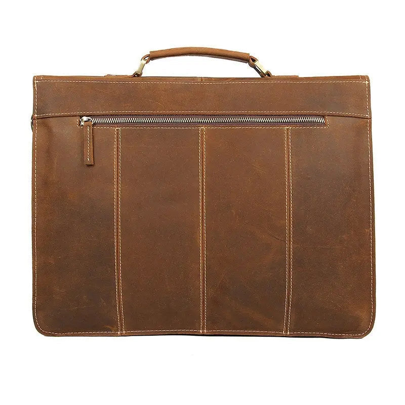 Genial Leather Briefcase John Freya