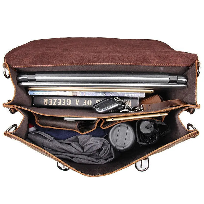 Transcend Leather Briefcase John Freya